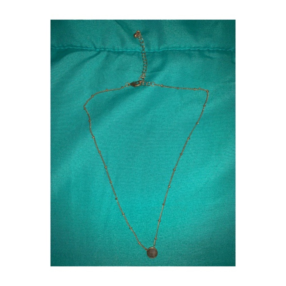 Grey rock necklace